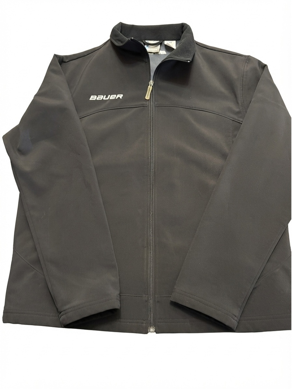 Bauer Team Hockey Men's Black Full Zip Softshell Athletic Jacket Size Large